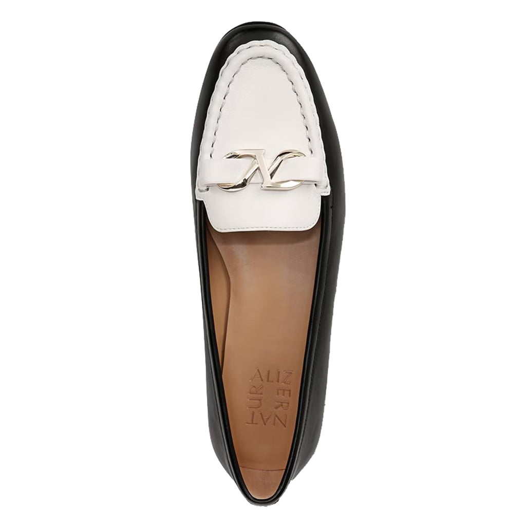 Women's Naturalizer Layla Loafer BLACK WHITE I9896L3001