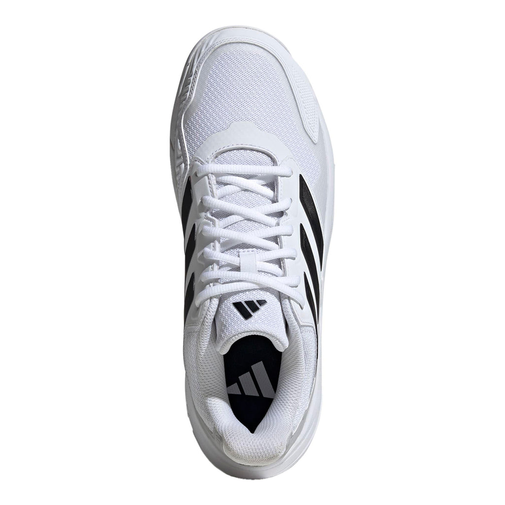Men's Adidas CourtJam Control 3 Tennis Shoe WHITE / BLACK IF7888