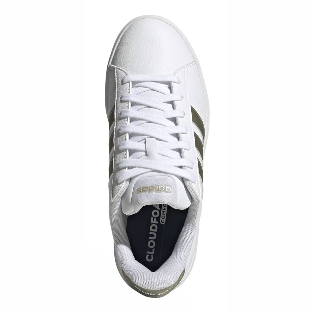 Women's Adidas Grand Court 3.0 Sneaker WHITE GOLD IH1488