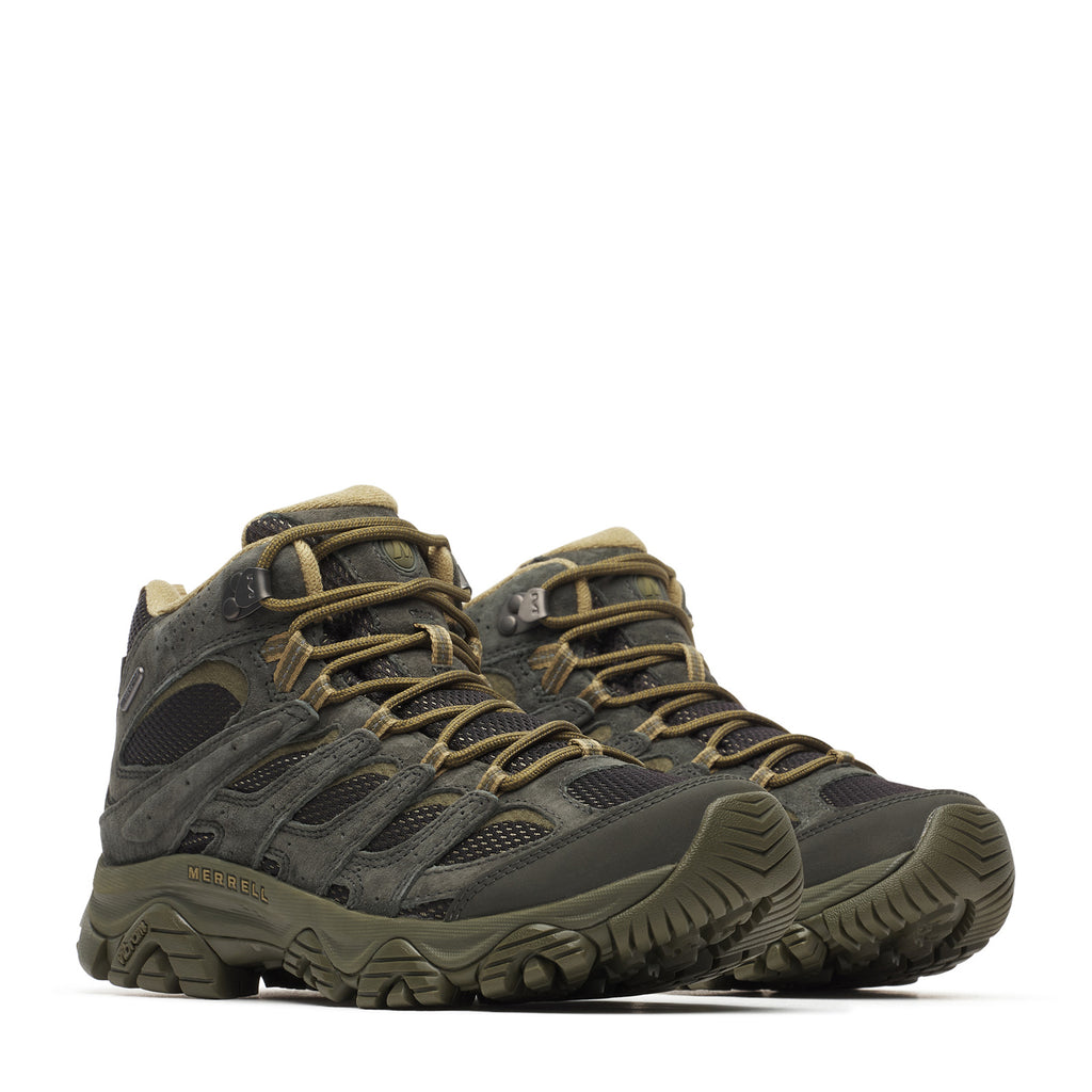Men's Merrell Moab 3 Mid Waterproof Hiking Boot BLACK BELUGA J00003598