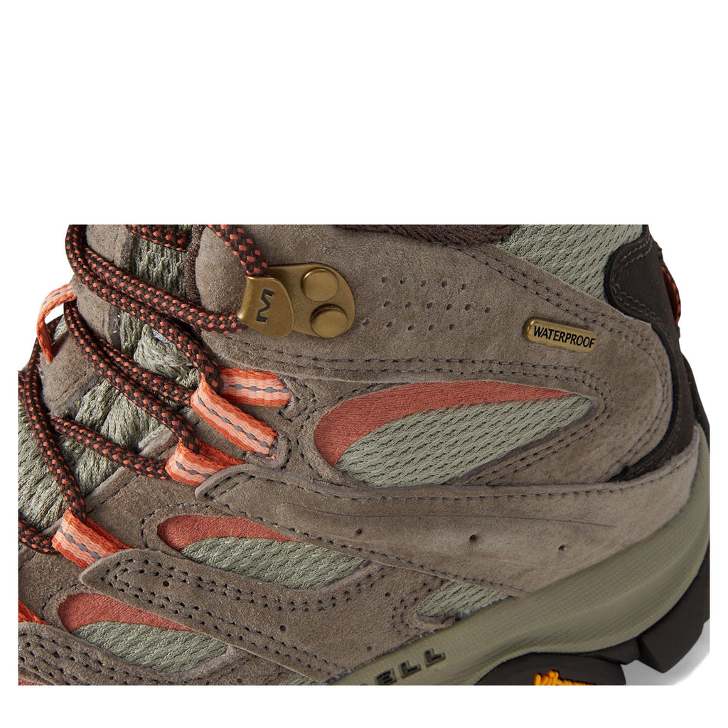 Women's Merrell Moab 3 Mid Waterproof Hiking Boot - Wide Width BUNGEE CORD J035848WZ