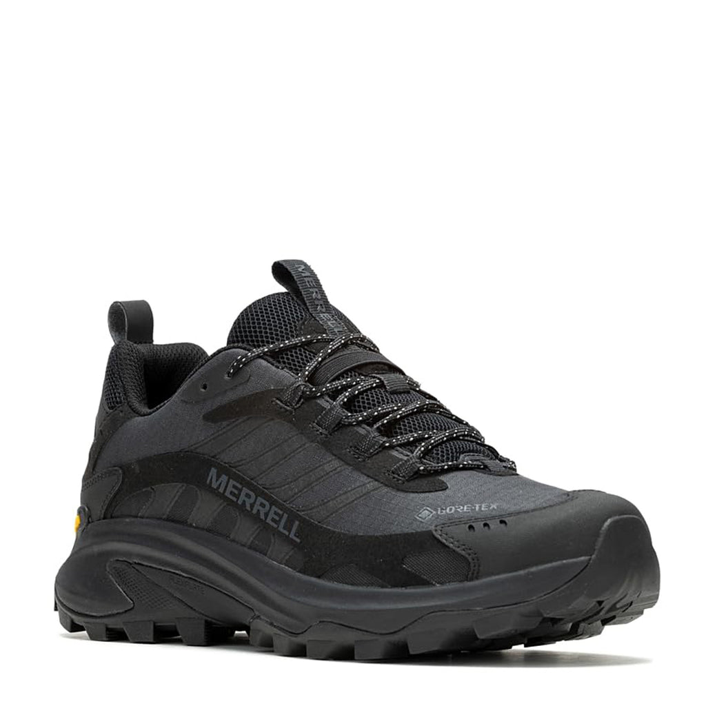 Men's Merrell Moab Speed 2 GTX Hiking Shoe - Wide Width BLACK J037513W
