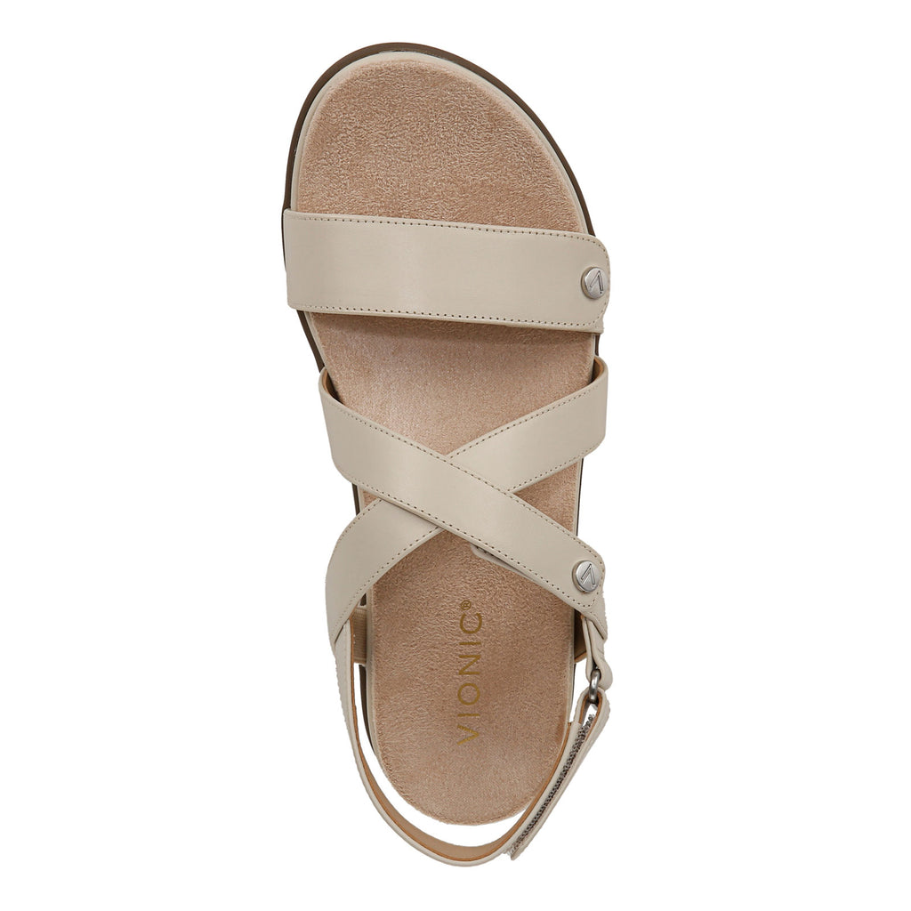 Women's Vionic Cypress Sandal PARCHMENT BEIGE LEATHER J0830L1250