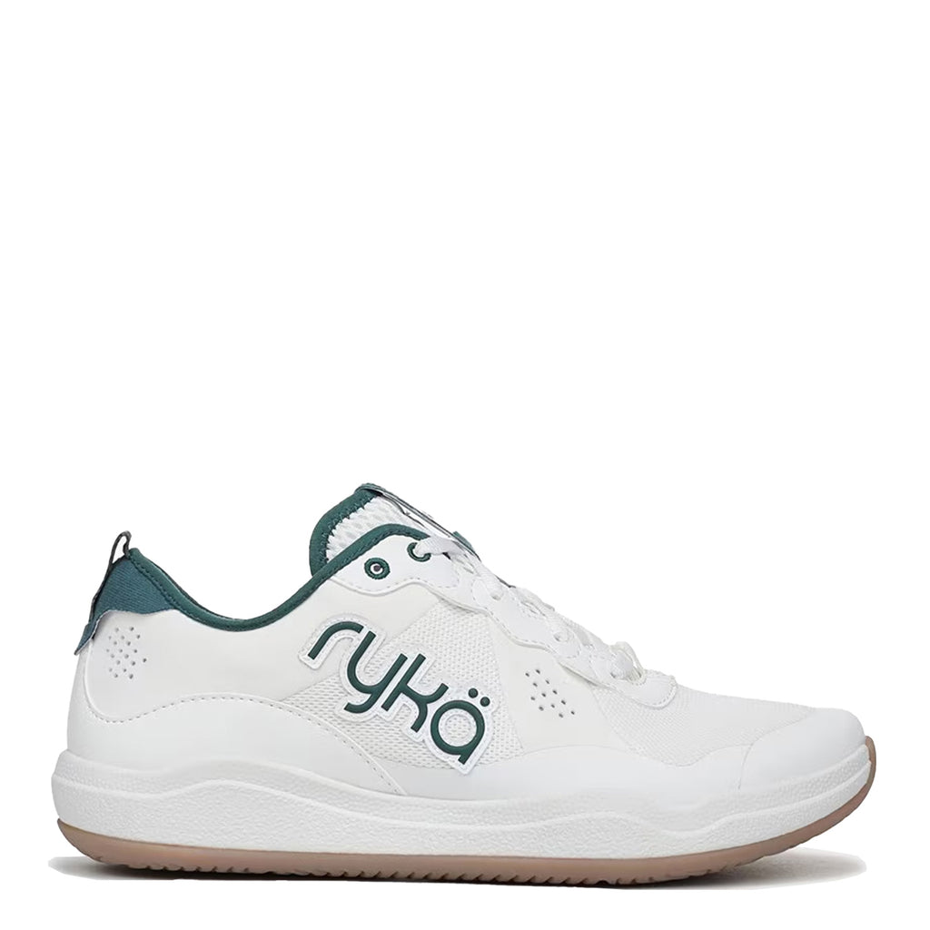 Women's Ryka Court Agility Tennis Shoe WHITE GREEN J3086M1104