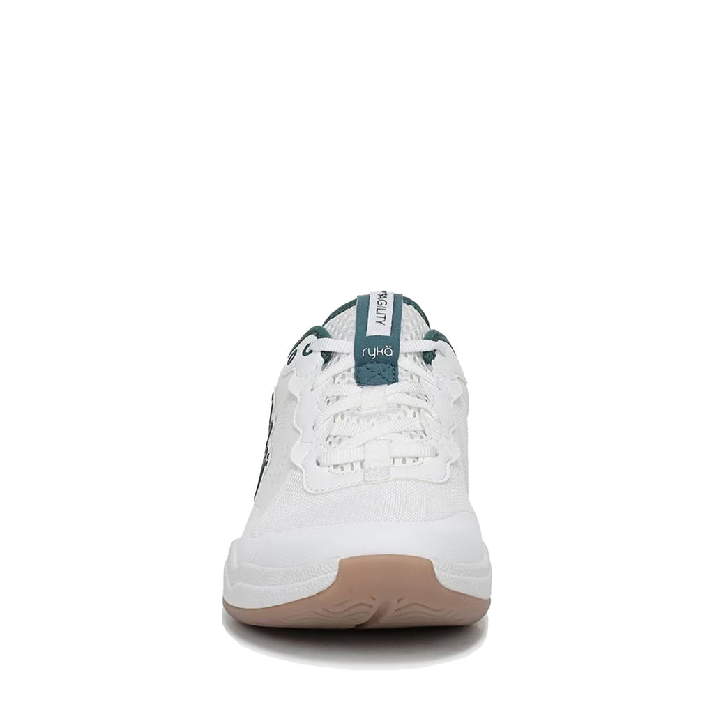 Women's Ryka Court Agility Tennis Shoe WHITE GREEN J3086M1104