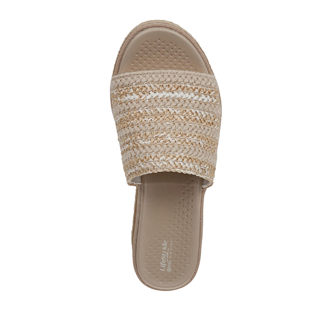 Women's BZees Breezy Sandal WHITE / BEIGE J4183F1100