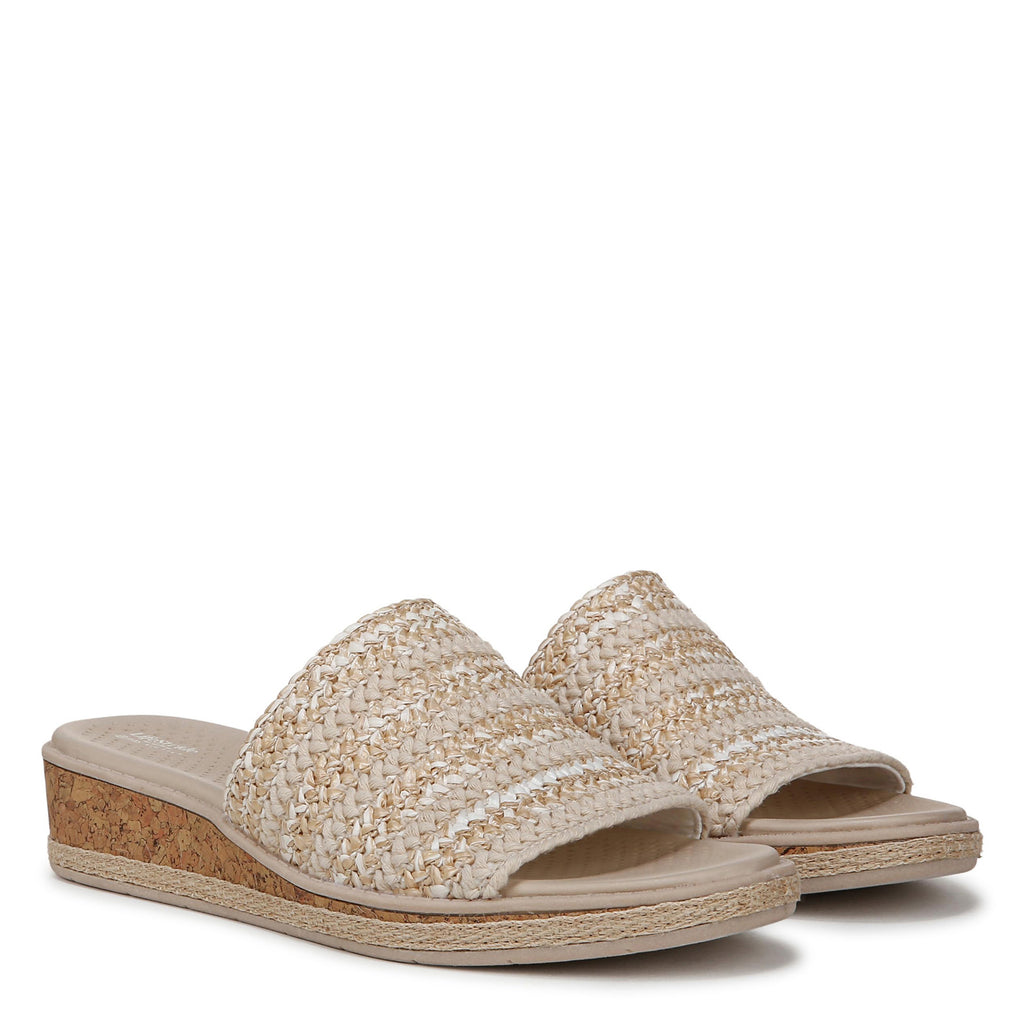 Women's BZees Breezy Sandal WHITE / BEIGE J4183F1100