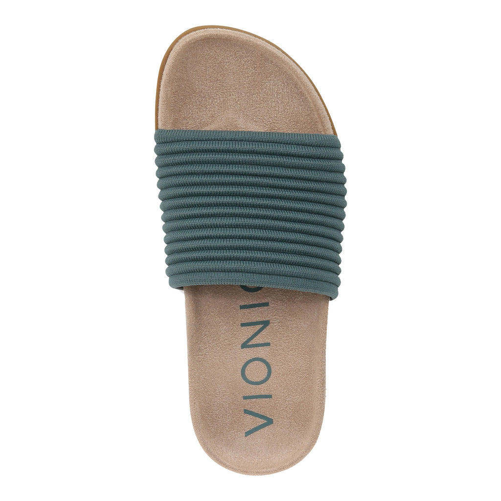 Women's Vionic Evie Slide Sandal Bodega Blue J5081F1400