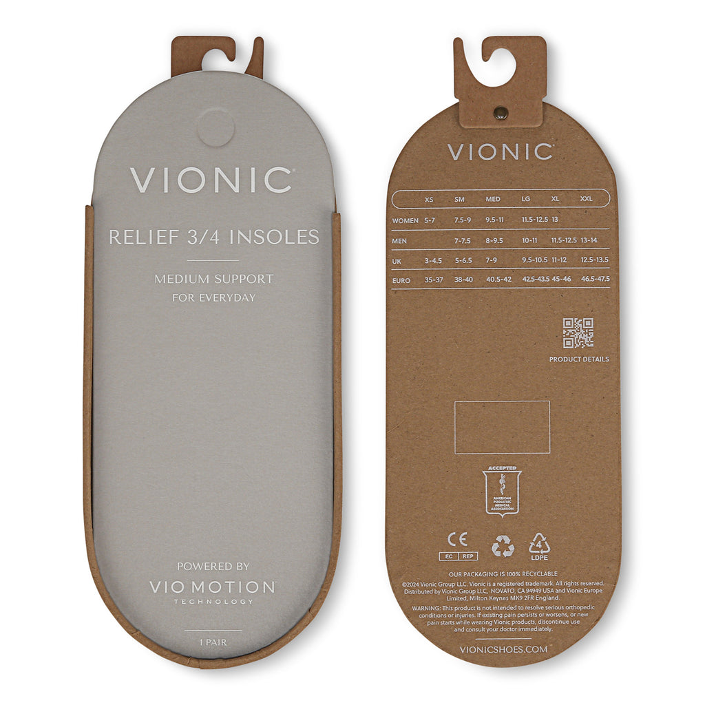 Vionic Relief 3/4 Orthotic GREY J5313M1900