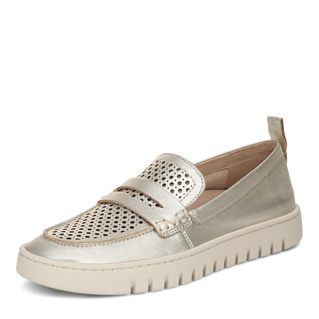 Women's Vionic Uptown Perf Loafer GOLD LEATHER J7559L2700