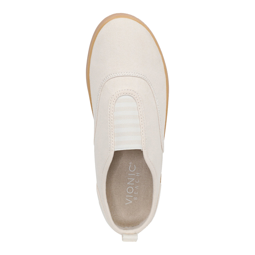Women's Vionic Cobalt Slip-On Sneaker PARCHMENT / GUM J7610F2101