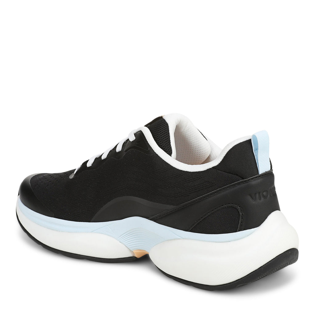 Women's Vionic Walk Quest Walking Shoe BLACK  WHITE J7702F1001