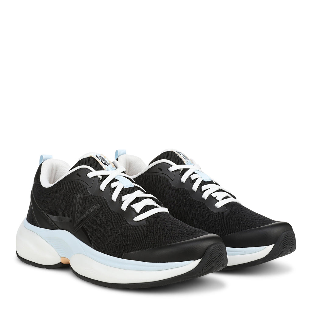 Women's Vionic Walk Quest Walking Shoe BLACK  WHITE J7702F1001