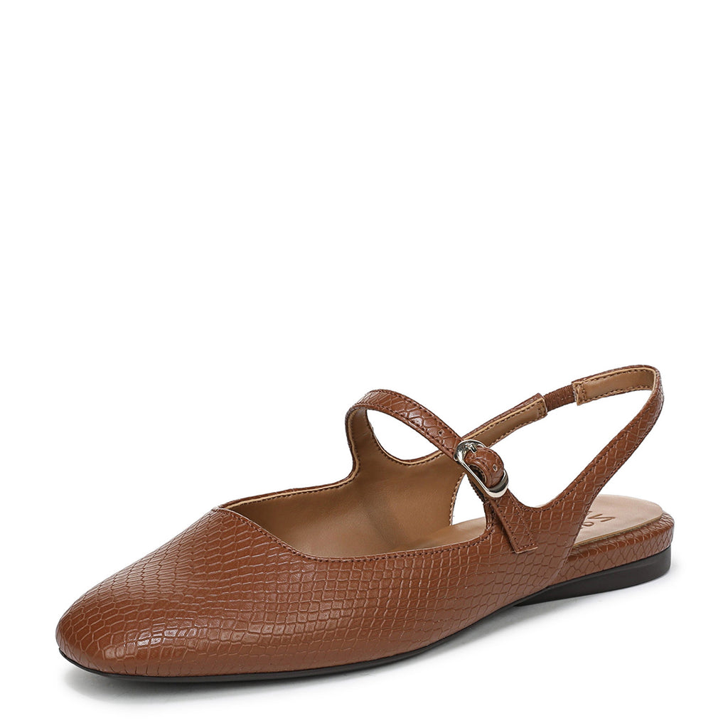 Women's Naturalizer Anikka Mary Jane Flat WALNUT SNAKE J7817S4200