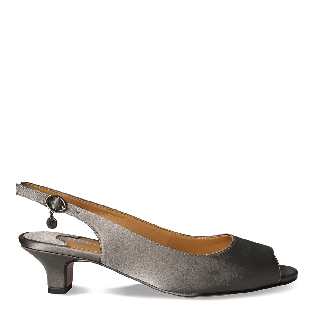 Women's J Renee Jenvey Sandal GREY SATIN JENVEY-SADGR
