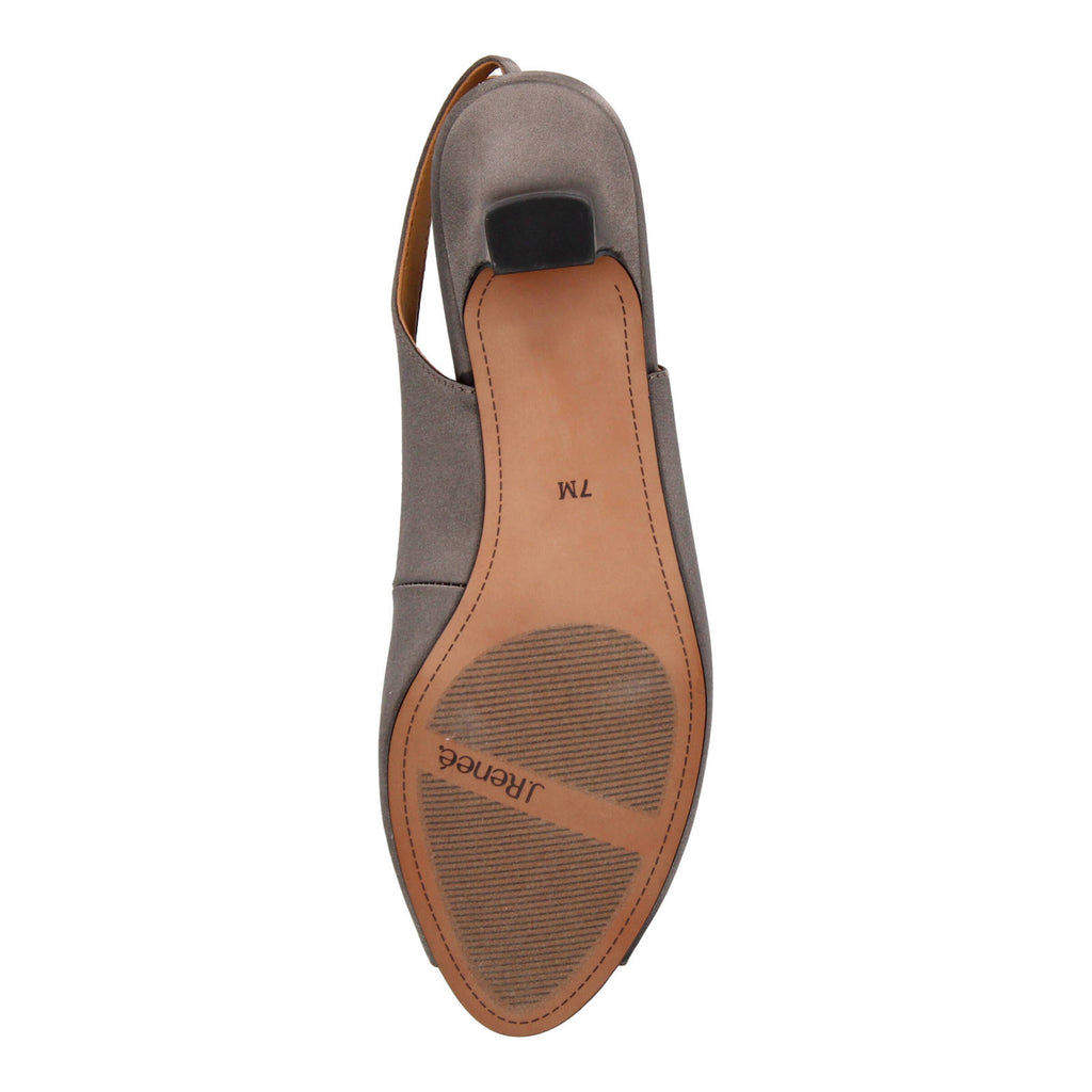 Women's J Renee Jenvey Sandal GREY SATIN JENVEY-SADGR