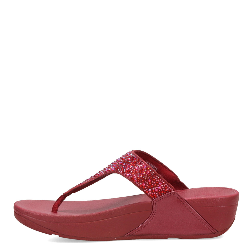 Women's FitFlop Lulu Crystal Mix Toe Post Sandal Luxe Plum JL2-C35