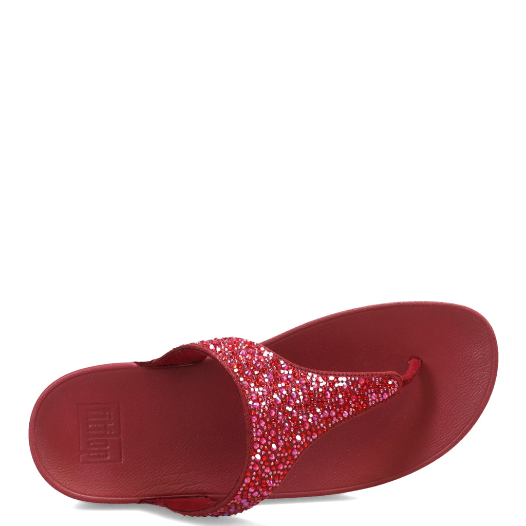 Women's FitFlop Lulu Crystal Mix Toe Post Sandal Luxe Plum JL2-C35