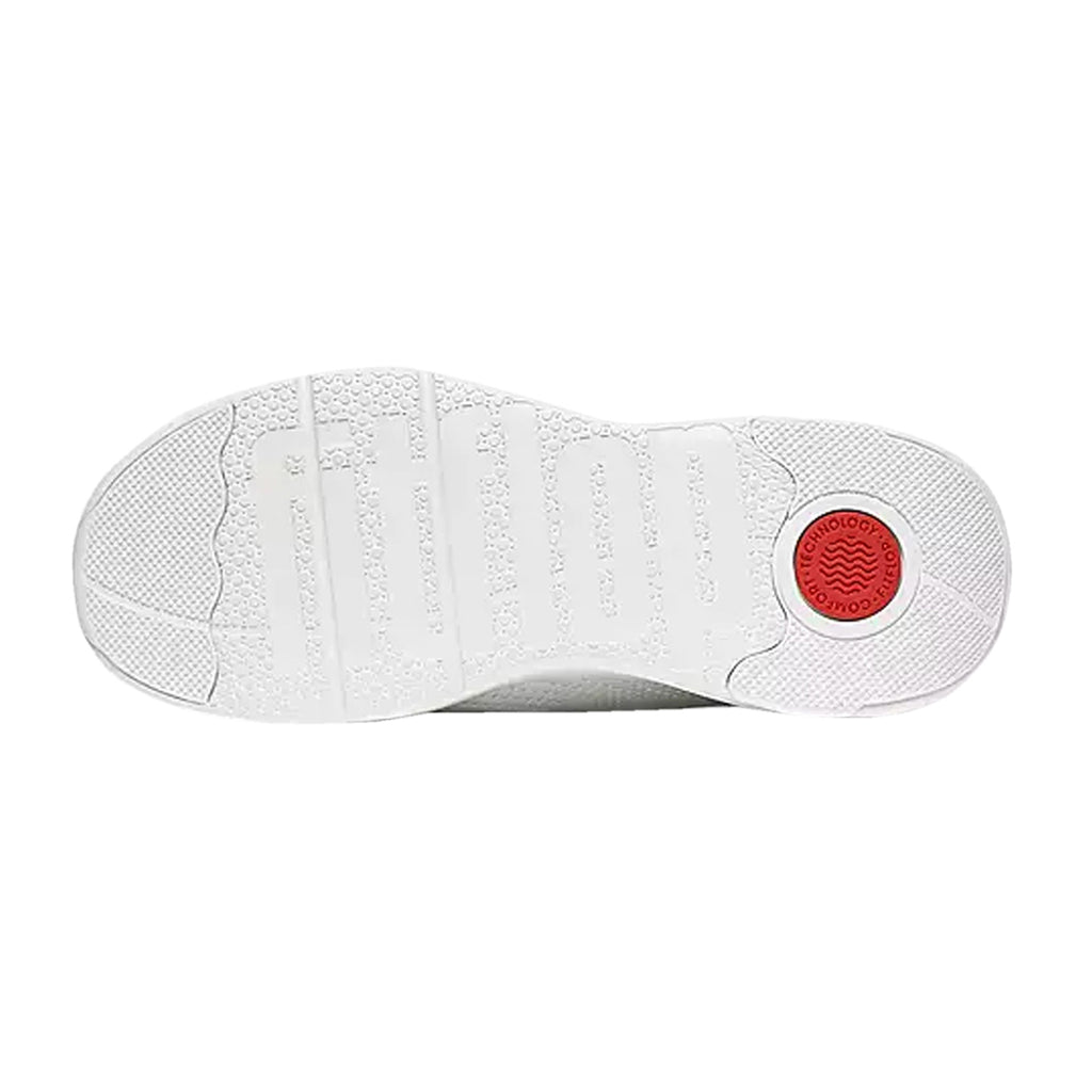 Women's FitFlop SUPER-Q Knit Slip-On Laced Sneaker URBAN WHITE JM1-194