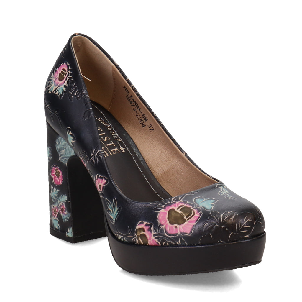 Women's L'Artiste By Spring Step Julianna Pump BLACK MULTI JULINNA-BM