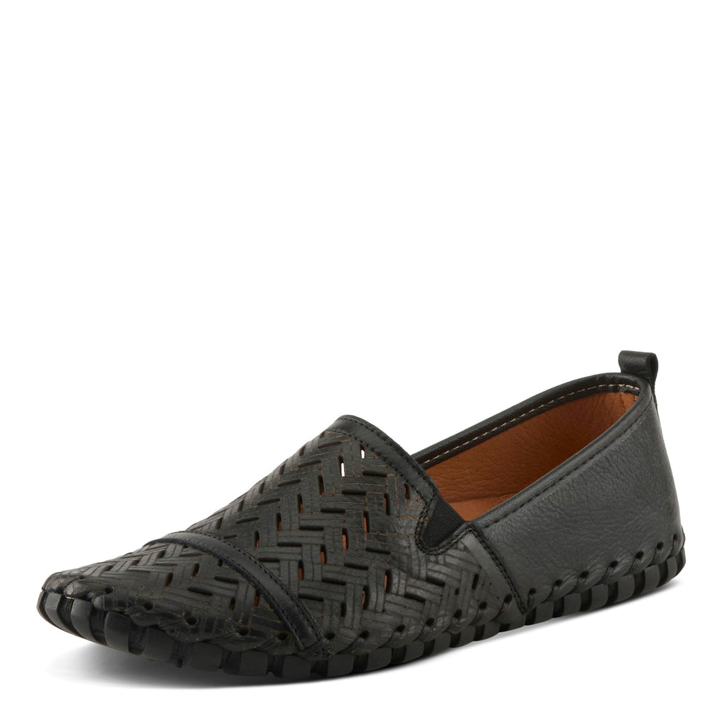 Women's Spring Step Kapri Slip-On BLACK LEATHER KAPRI-B