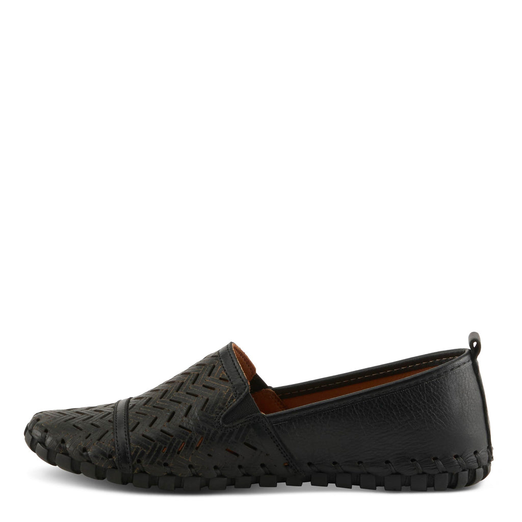 Women's Spring Step Kapri Slip-On BLACK LEATHER KAPRI-B