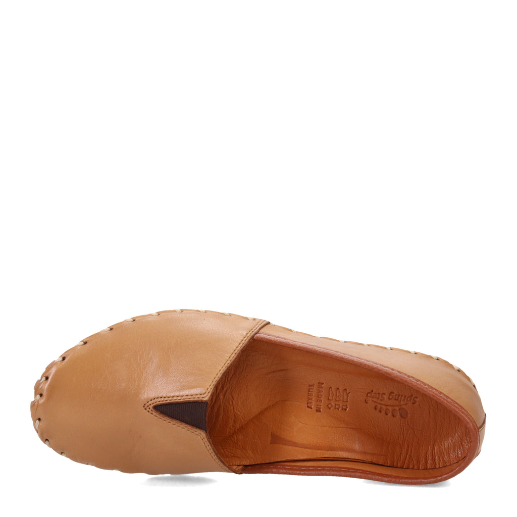 Women's Spring Step Kathaleta Slip-On BROWN LEATHER KATHALETA-BR