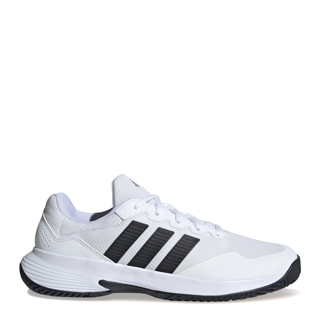 Men's Adidas Game Court 2 Tennis Shoe WHITE / BLACK KI0781