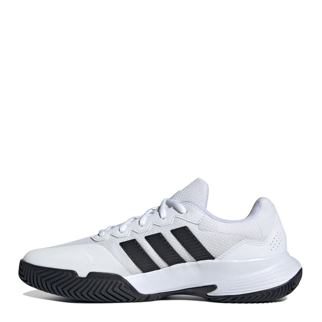 Men's Adidas Game Court 2 Tennis Shoe WHITE / BLACK KI0781