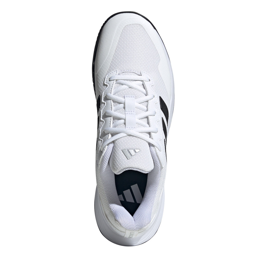 Men's Adidas Game Court 2 Tennis Shoe WHITE / BLACK KI0781