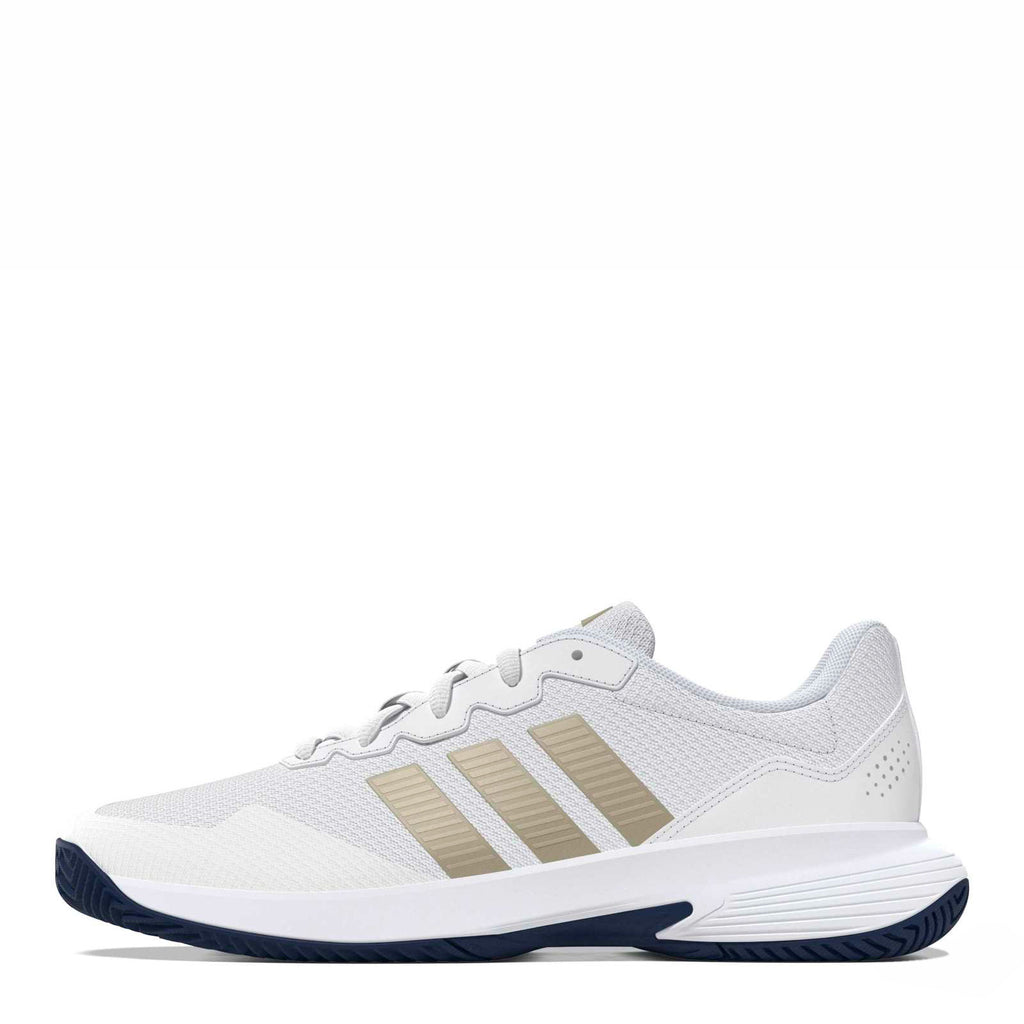 Men's Adidas Game Court 2 Tennis Shoe WHITE GOLD KI0782