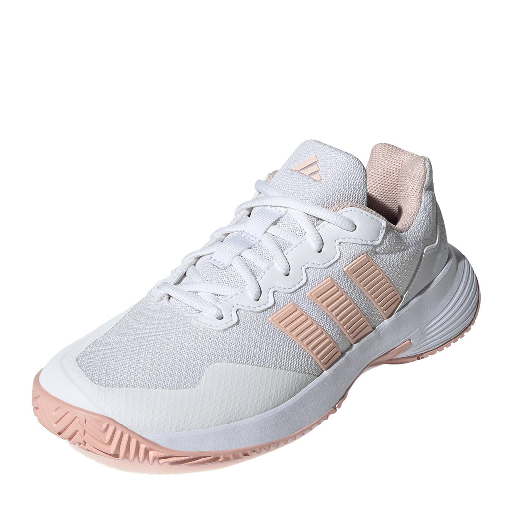 Women's Adidas Game Court 2 Tennis Shoe WHITE PINK KI0785