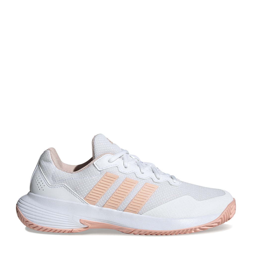 Women's Adidas Game Court 2 Tennis Shoe WHITE PINK KI0785