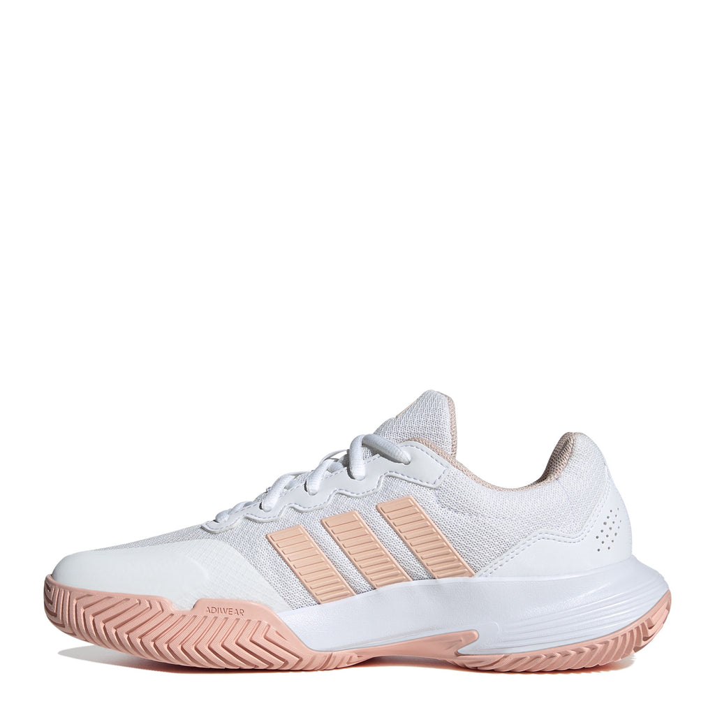 Women's Adidas Game Court 2 Tennis Shoe WHITE PINK KI0785
