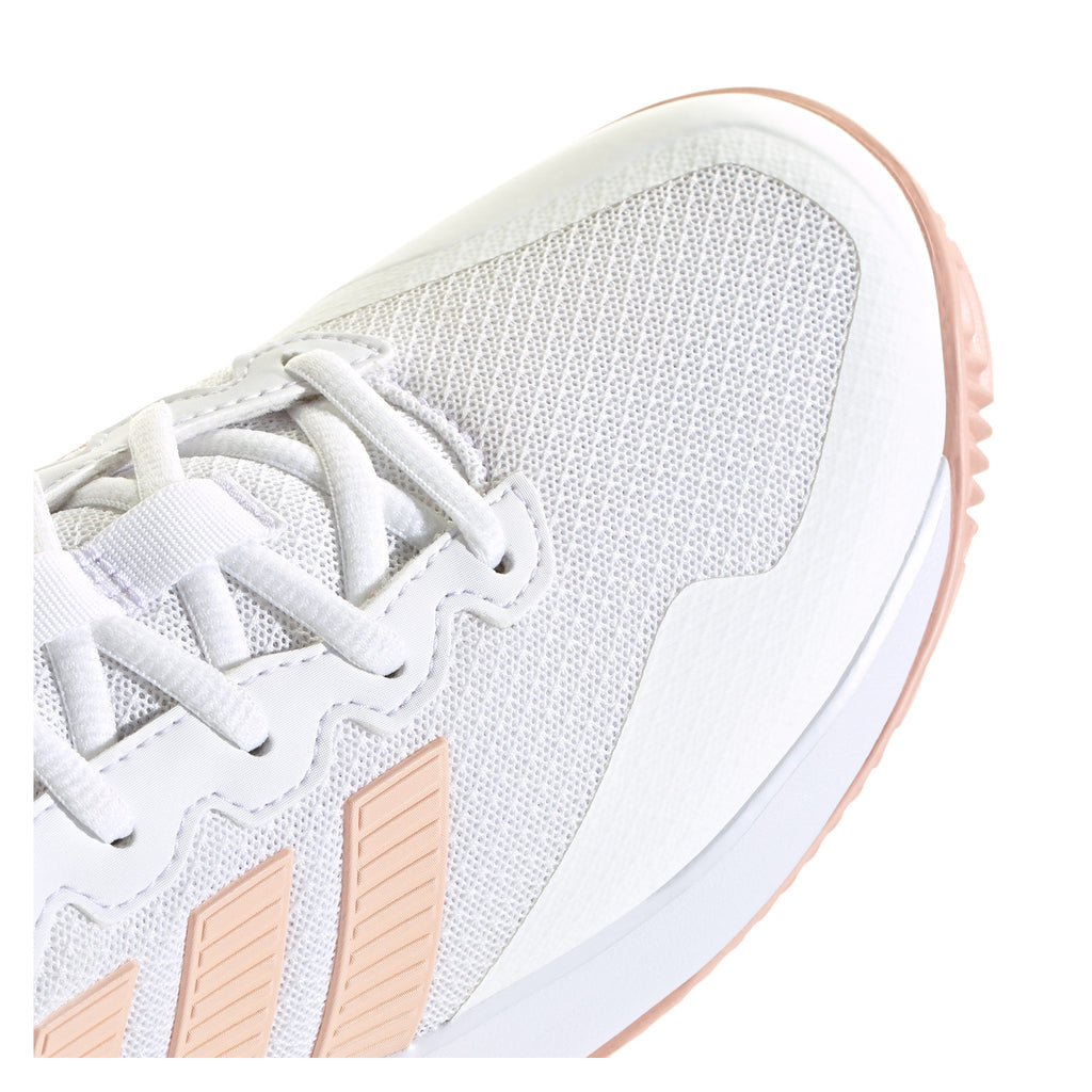 Women's Adidas Game Court 2 Tennis Shoe WHITE PINK KI0785