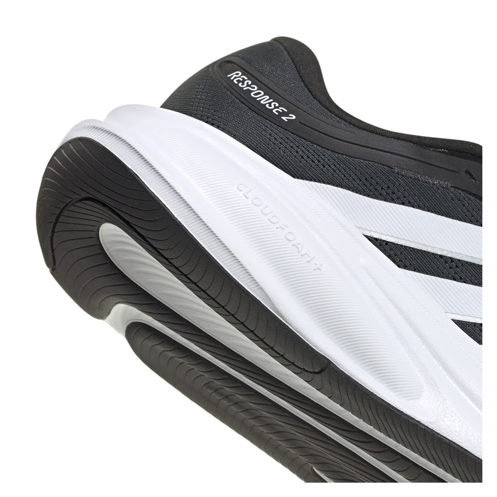 Men's Adidas Response 2 Running Shoe BLACK  WHITE KJ1748