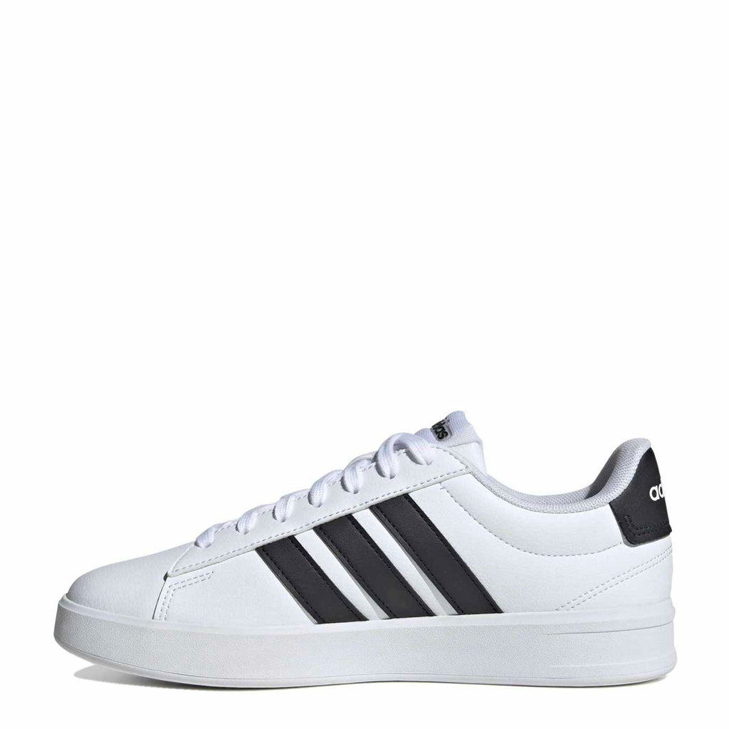 Women's Adidas Grand Court 3.0 Sneaker - Wide Width WHITE / BLACK KJ5231