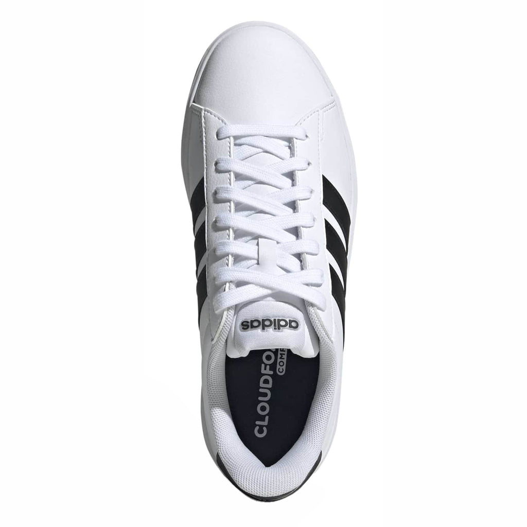 Women's Adidas Grand Court 3.0 Sneaker - Wide Width WHITE / BLACK KJ5231