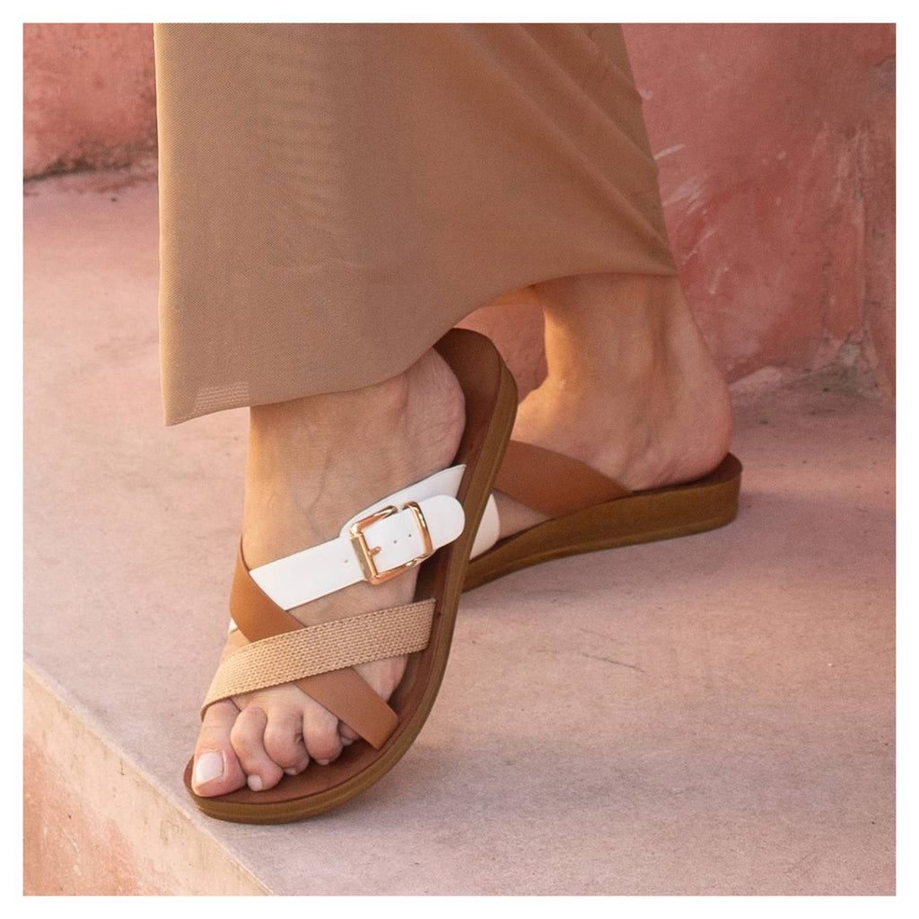 Women's Los Cabos Brik Sandal WHITE MULTI L2605-111