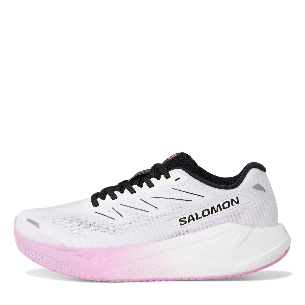 Women's Salomon AERO BLAZE 3 Running Shoe WHITE BLACK PINK L47975700