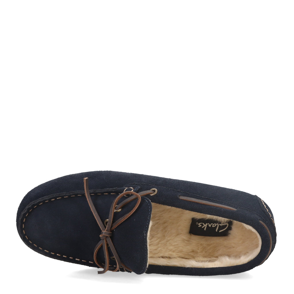 Men's Clarks Moccasin Slipper NAVY LB1059-NVY