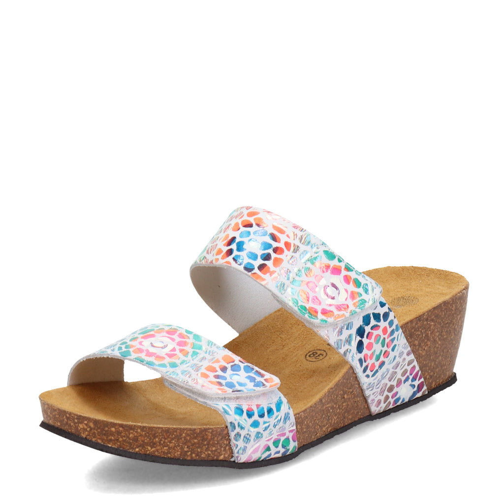 Women's Eric Michael Liat Sandal WHITE MULTI LIAT-WHITEMOSAI