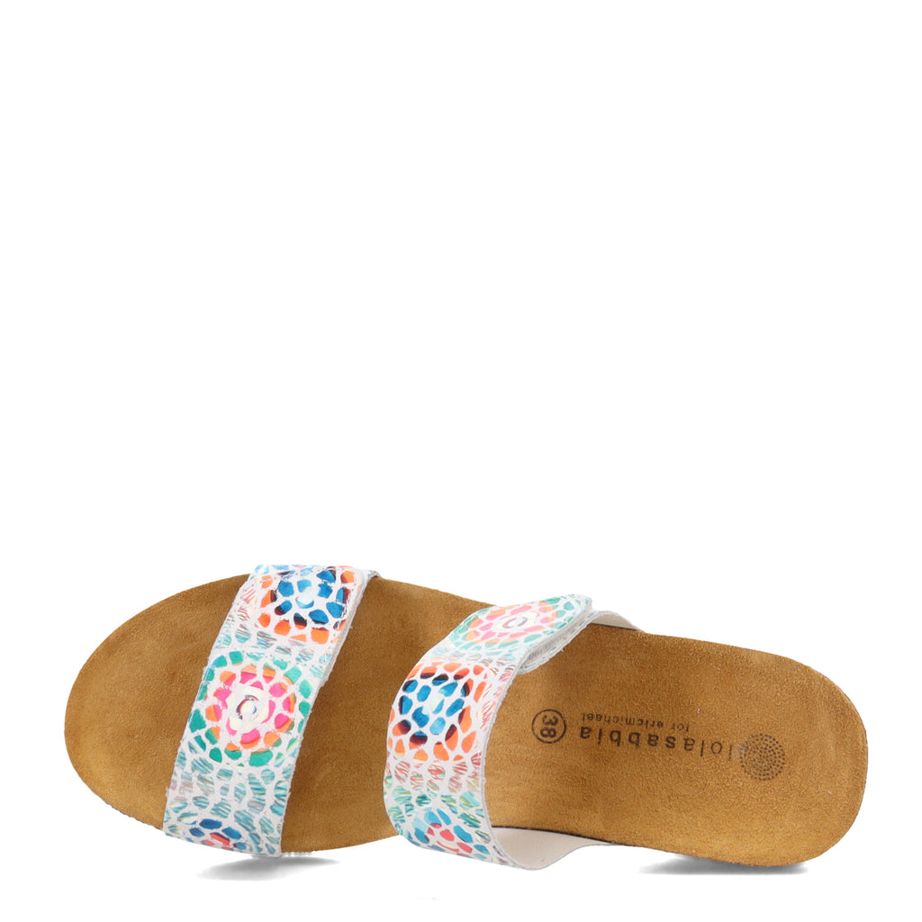 Women's Eric Michael Liat Sandal WHITE MULTI LIAT-WHITEMOSAI