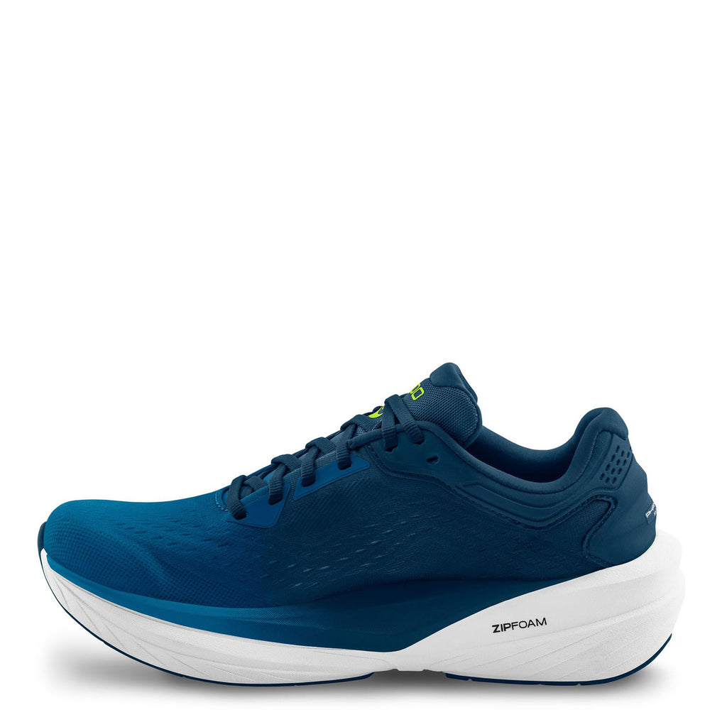 Men's Topo Phantom 4 Running Shoe - Wide Width BLUE/LIME M087-BLULIM-W