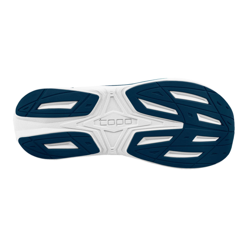 Men's Topo Phantom 4 Running Shoe - Wide Width BLUE/LIME M087-BLULIM-W