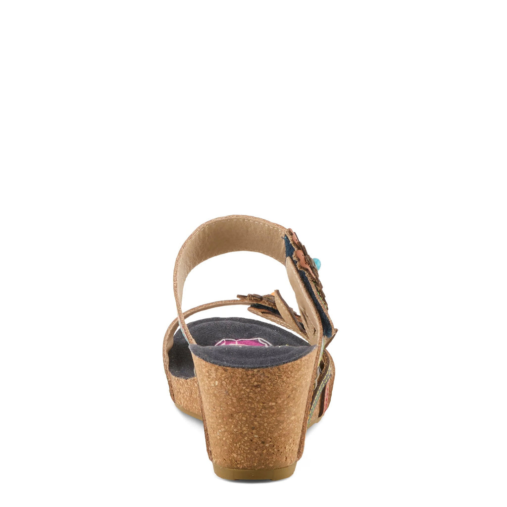 Women's L'Artiste By Spring Step Moai Sandal NAVY MULTI MOAI-NM