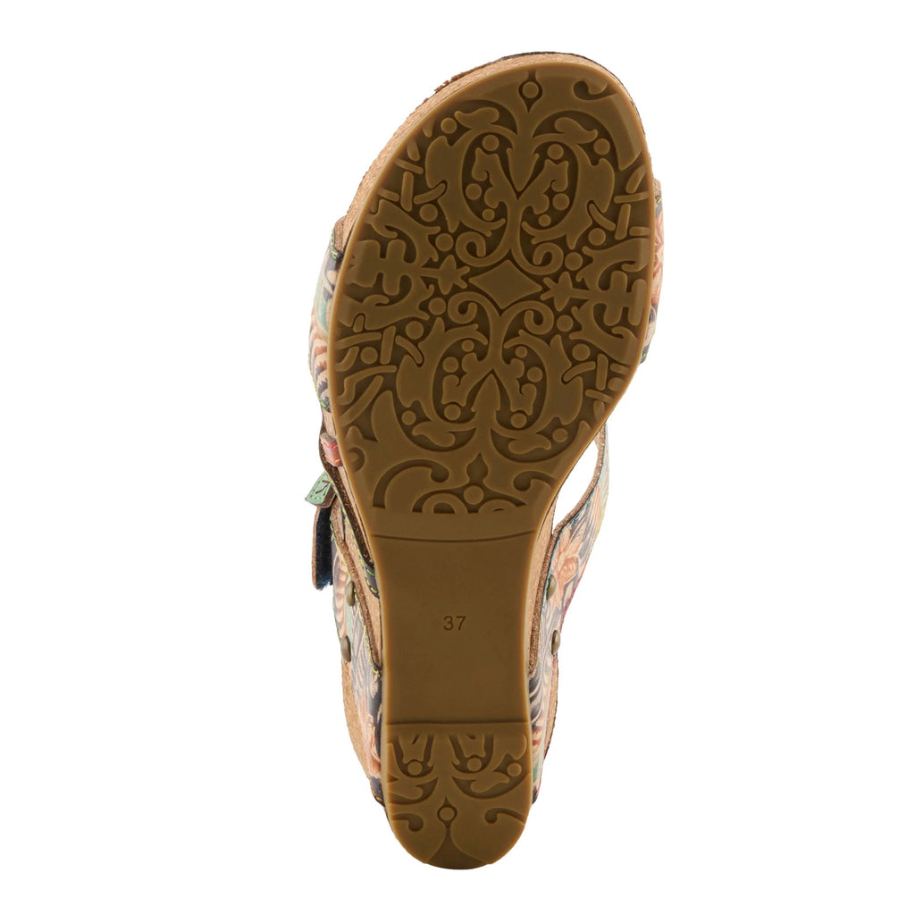 Women's L'Artiste By Spring Step Moai Sandal NAVY MULTI MOAI-NM