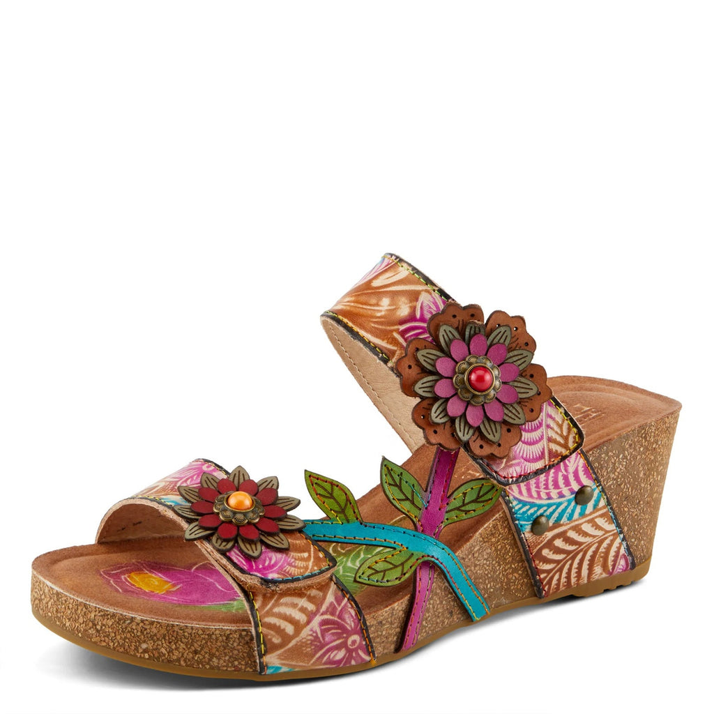 Women's L'Artiste By Spring Step Moai Sandal TAN MULTI MOAI-TNM