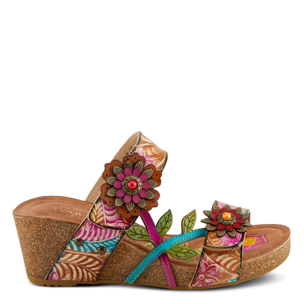 Women's L'Artiste By Spring Step Moai Sandal TAN MULTI MOAI-TNM