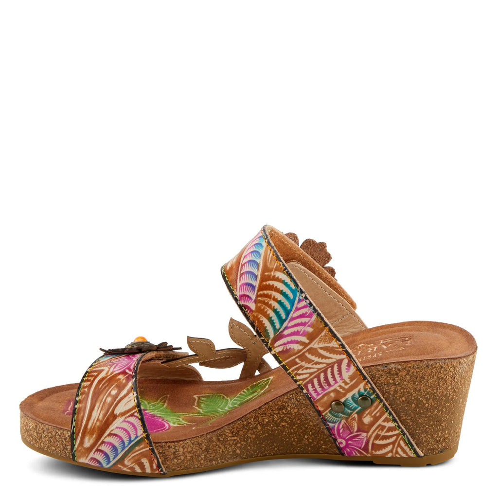 Women's L'Artiste By Spring Step Moai Sandal TAN MULTI MOAI-TNM